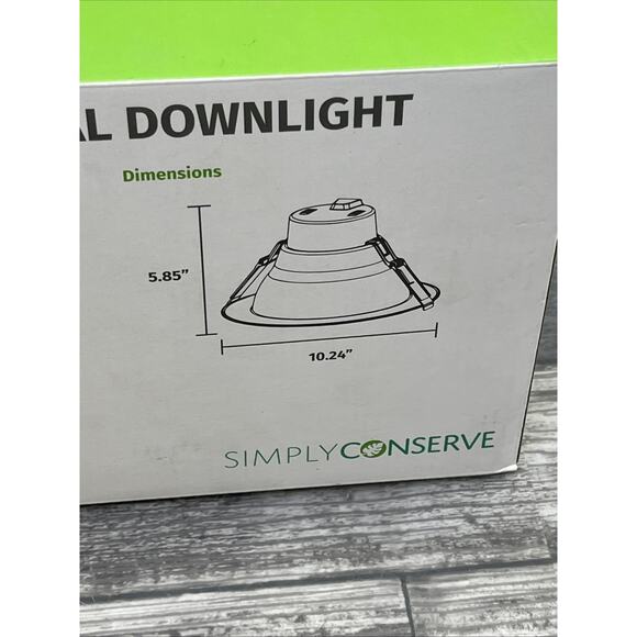 Simply Conserve 1-Light 8” LED Commercial Down Light, Adjustable. {C5}. - Picture 13 of 16